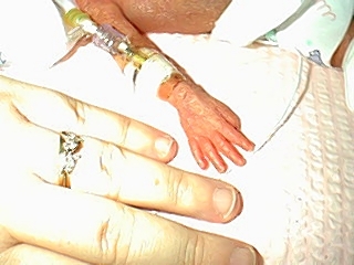 Harris at about 3 weeks old